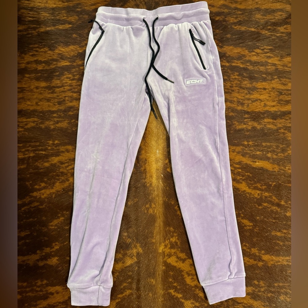Women’s  S Light Purple Echt Velvet Joggers
